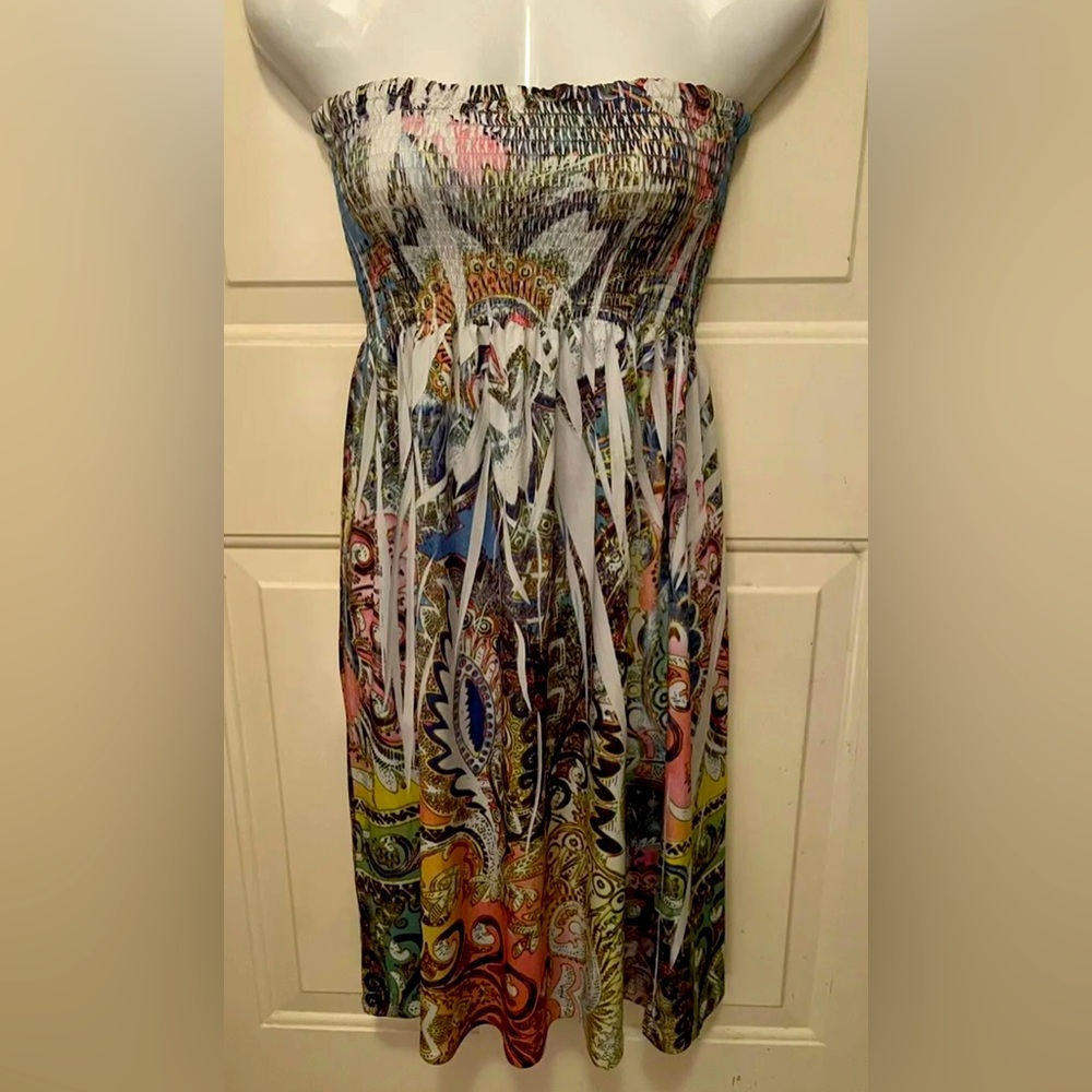 DNLA Women’s Strapless Dress (Small)